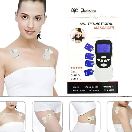 Digital Multifunctional Massager | Model BLD-610 | Multifunctional Electric Pulse Massager for Pain Relief, Muscle Relaxation & Body Massage